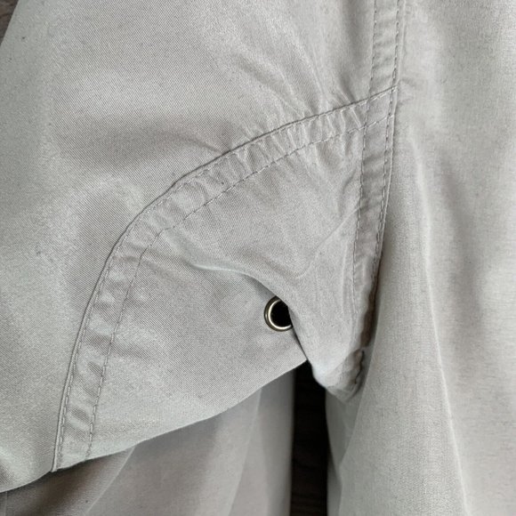 Roundtree Yorke Travel Pullover Mens L Light Zip Shoulder 1 Blue 1 Tan Lot of 2 - Picture 9 of 16